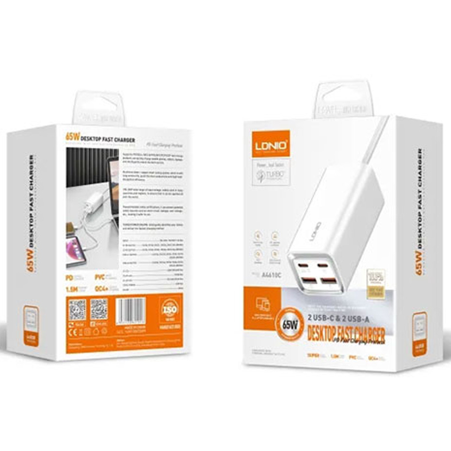 فست شارژ USB و تایپ C الدینو 4610 - 65 وات کابل 1/5 متر