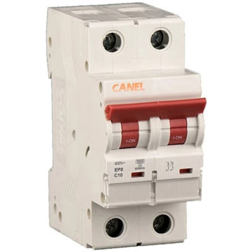 کلید مینیاتوری 40 آمپر دو پل AC کانل کد C40-6KA-2P