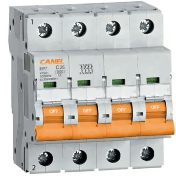 کلید مینیاتوری 50 آمپر چهار پل AC کانل کد C50-6KA-4P