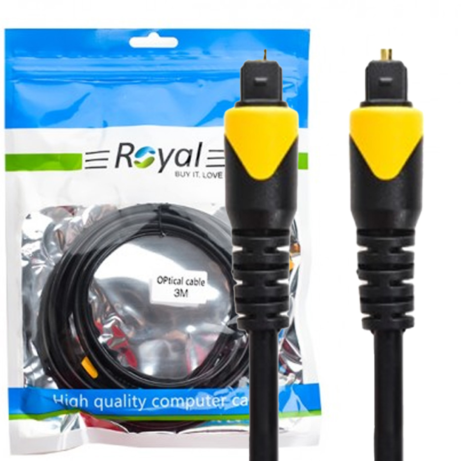 کابل اپتیکال صدا ۳ متر رویال ROYAL