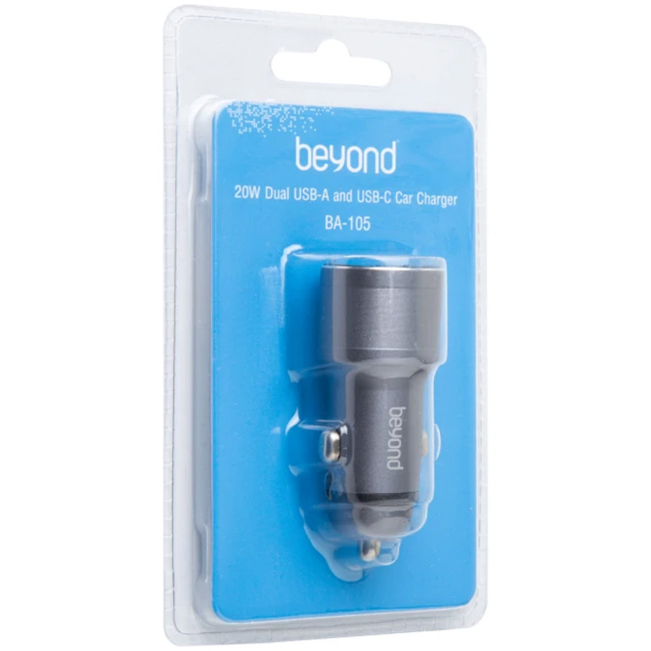 شارژر فندکی 20 وات دو پورت بیاند مدل ba-105