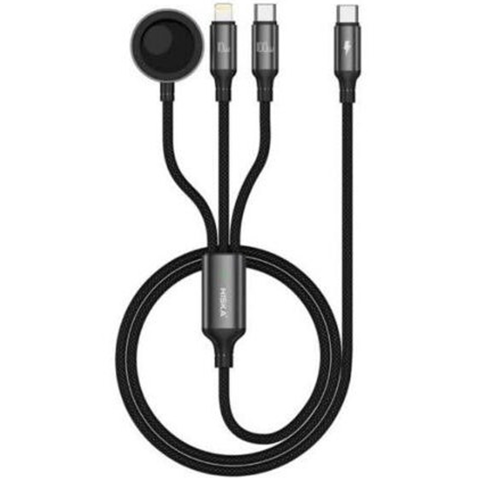 کابل تبدیل USB-C به لایتنینگ / USB-C / WIRELESS هیسکا مدل LX-31 طول 1.2 متر