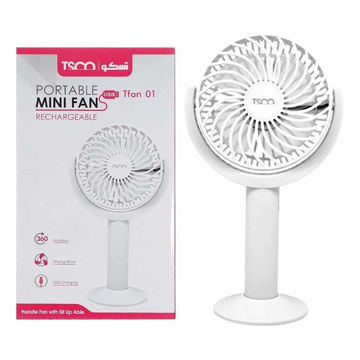 پنکه دستی شارژی تسکو مدل TFAN01 سفید TSCO