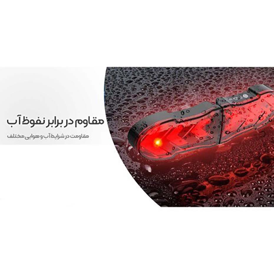 مشخصات چراغ خطر دوچرخه پرووان PGL102 مشکی PROONE