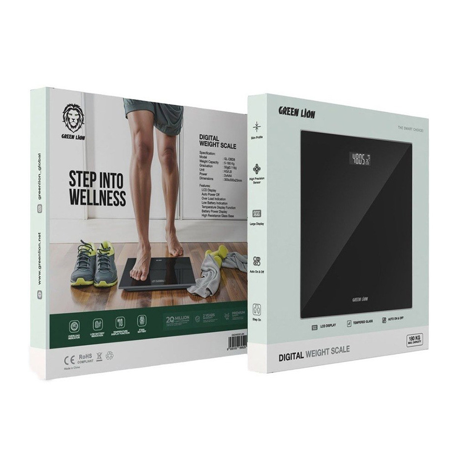 قیمت ترازو دیجیتال گرین لاین مدل GreenLion GNDWELSCLBK Digital Weight Scale