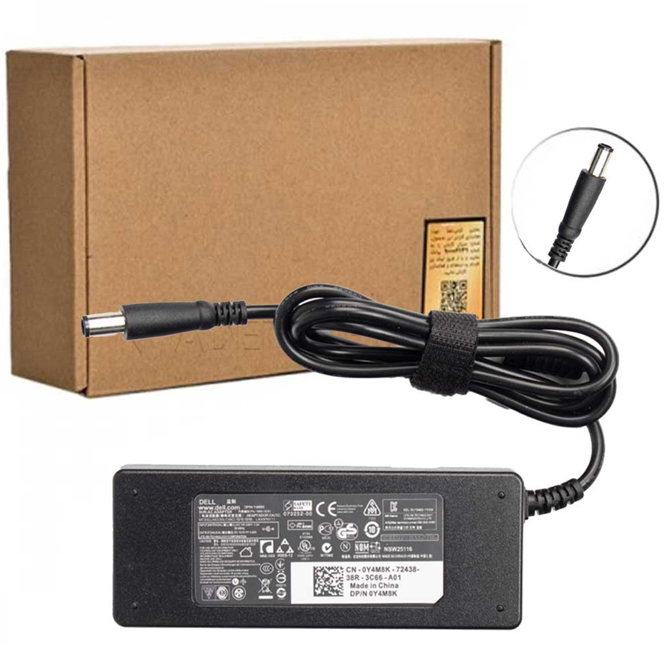 شارژر لپ تاپ دل مدل RO DELL 19.5Volt 4.62Amper فیش گرد ریز