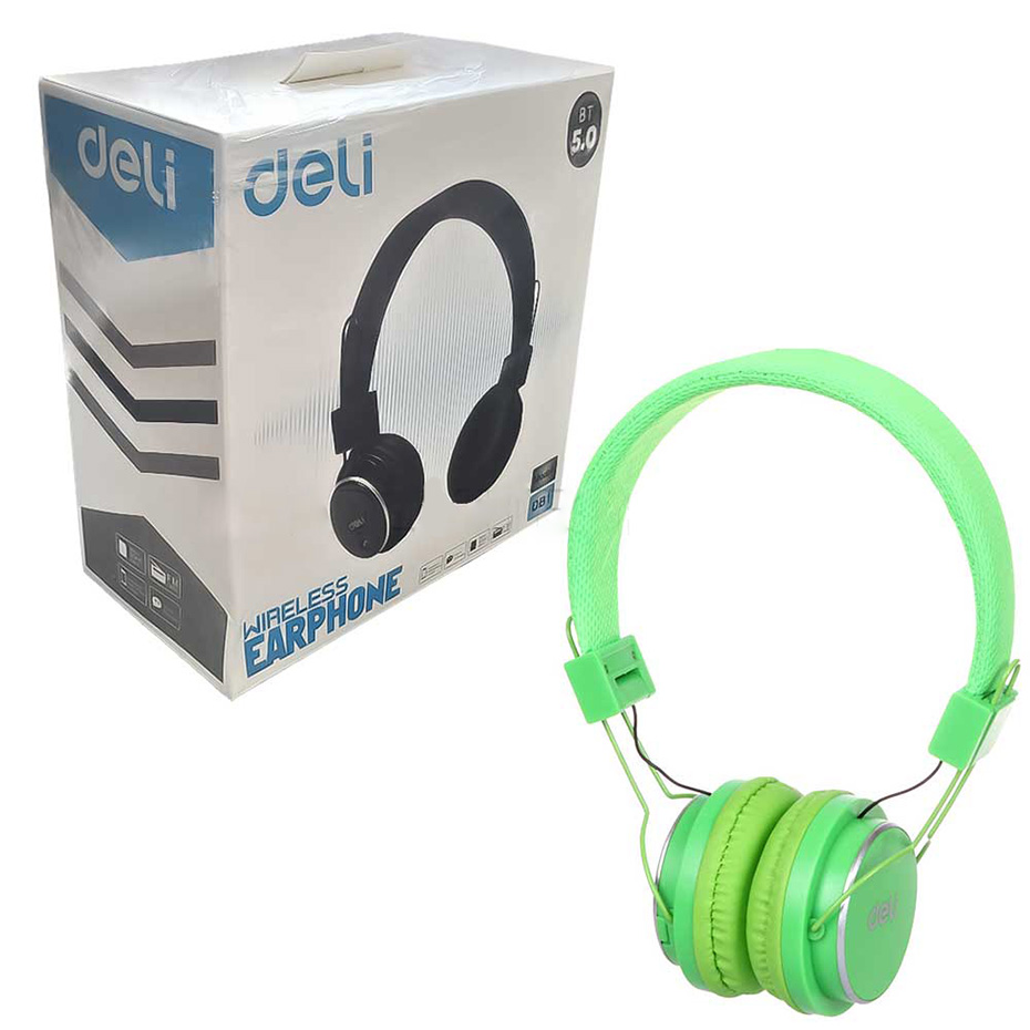 خرید هدست بی سیم دلی مدل DELI DB1 سبز