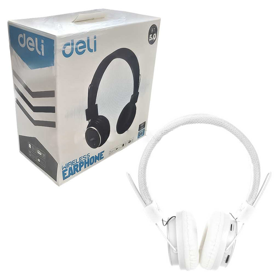 خرید هدست بی سیم دلی مدل DELI DB1 سفید