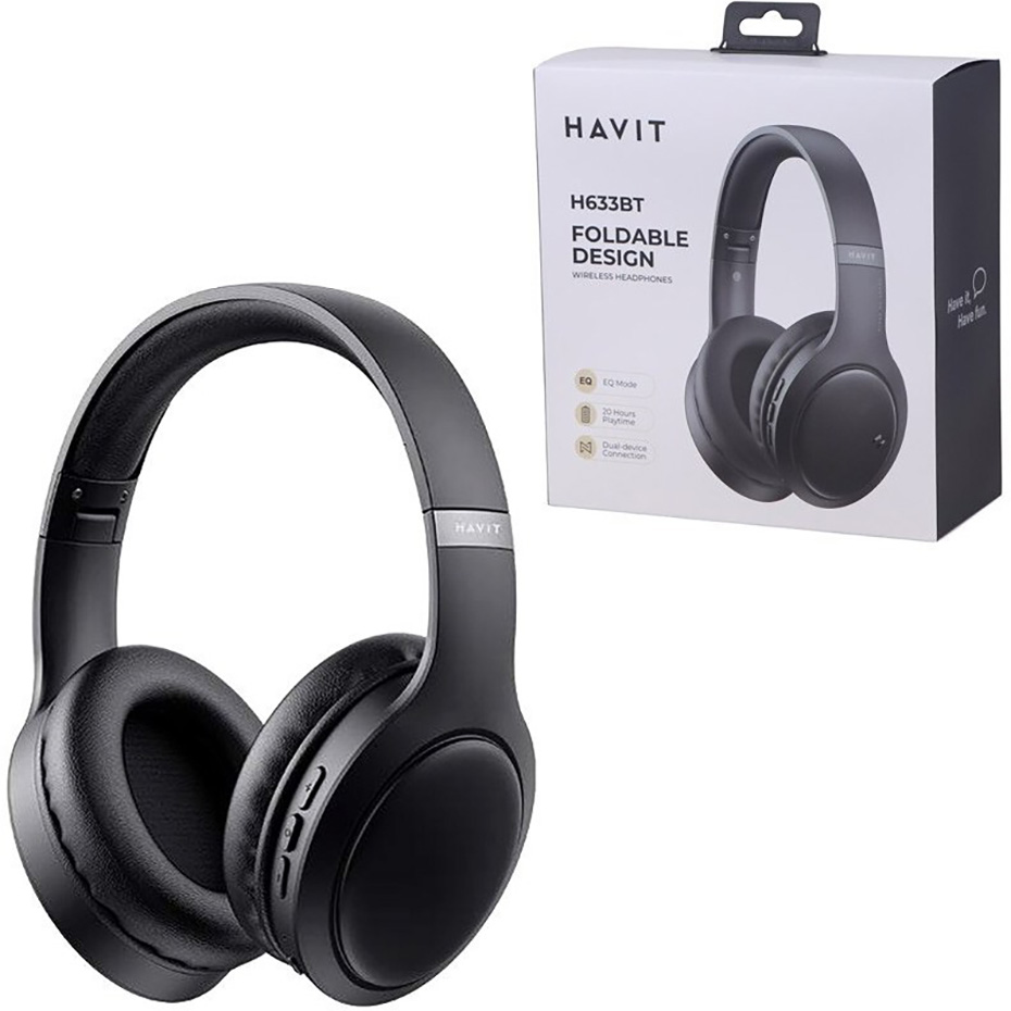 خرید هدست بی سیم هویت مدل HAVIT H633BT مشکی