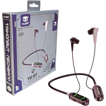 خرید هندزفری بی سیم گردنی مدل KUSA YG-07 بژ