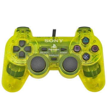 خرید دسته بازی PS2 شفاف زرد