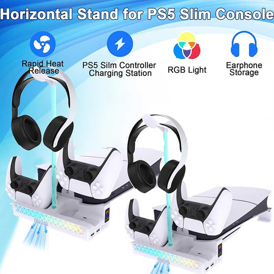 ابعاد استند افقی چند منظوره مدل PGTech GP-533 PS5 Slim