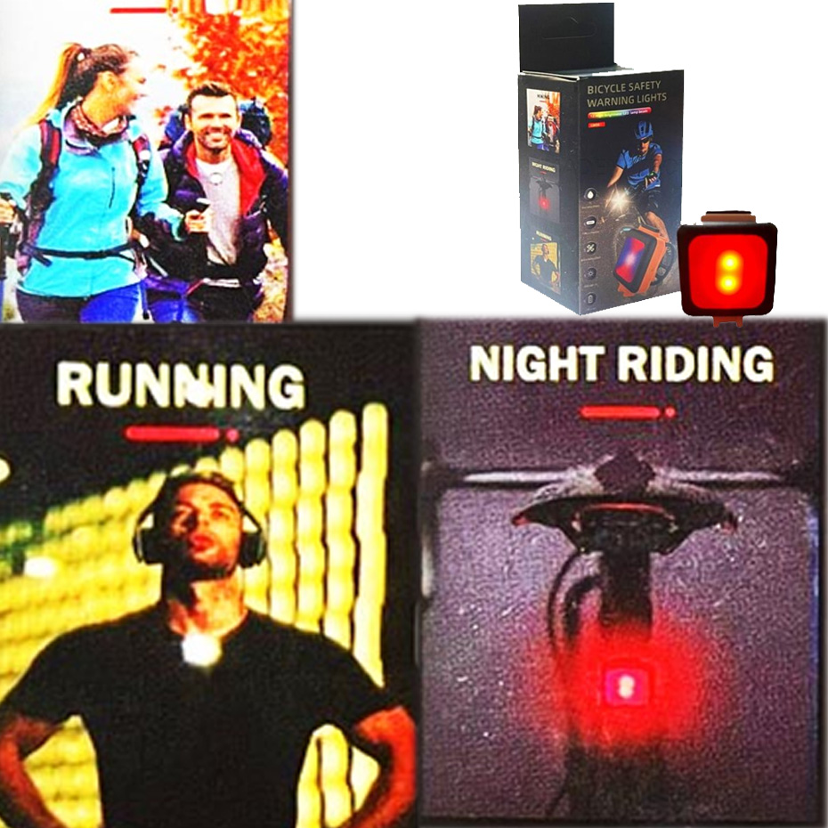 چراغ شارژی دوچرخه مدل BICYCLE LIGHTS LED LW06 سفید
