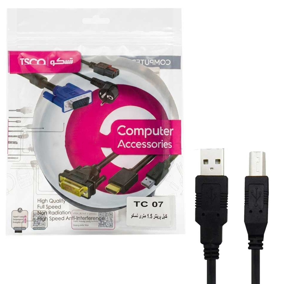 کابل پرینتر تسکو مدل TSCO TC 07 طول 1.5 متر