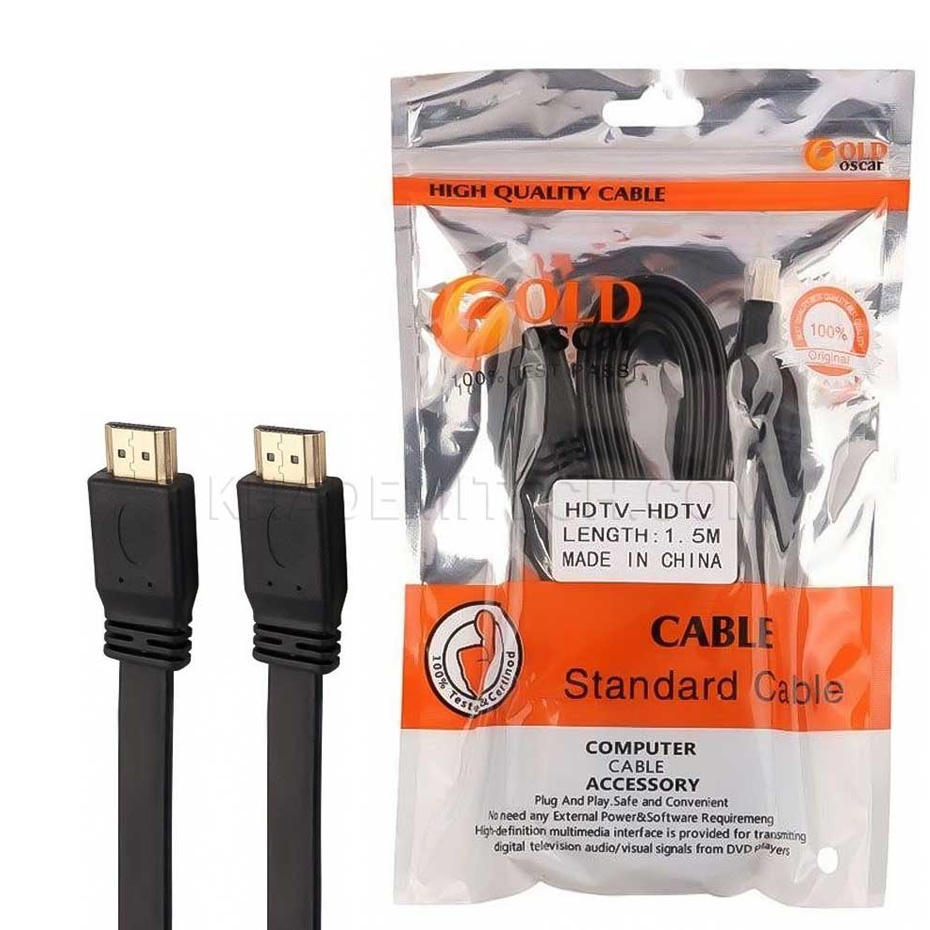 کابل 1/5 متری فلت HDMI گلد اسکار GOLD OSCAR