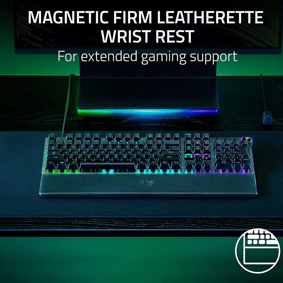 مشخصات کیبورد سیم دار گیمینگ ریزر مدل RAZER HUNTSMAN V3 PRO