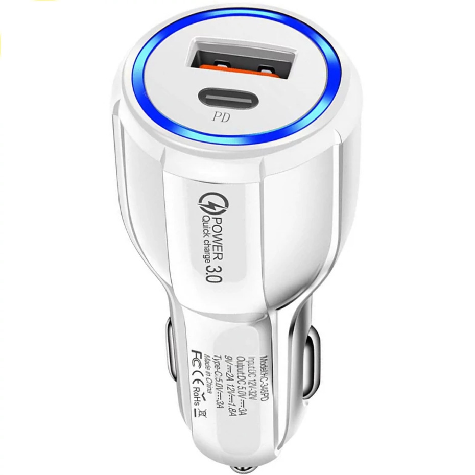 شارژر فندکی PIONEER پایونیر فست شارژ 18 وات PD مدل F023