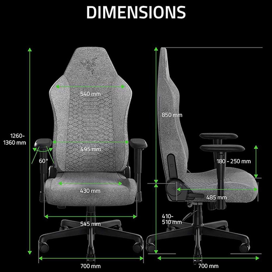 مشخصات صندلی گیمینگ ریزر مدل RAZER ISKUR V2