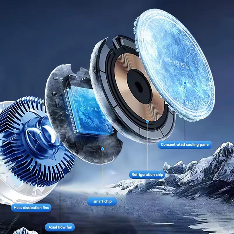 ابعاد فن خنک کننده موبایل مدل MOBILE RADIATOR COOLING DY29