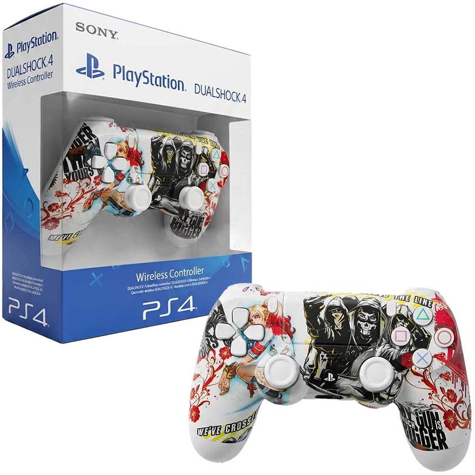 خرید دسته بازی سونی مدل SONY DUALSHOCK PS4 طرح BIGGER GUN