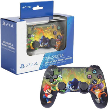 خرید دسته بازی سونی مدل SONY DUALSHOCK PS4 طرح SONIC-MARIO-CRASH