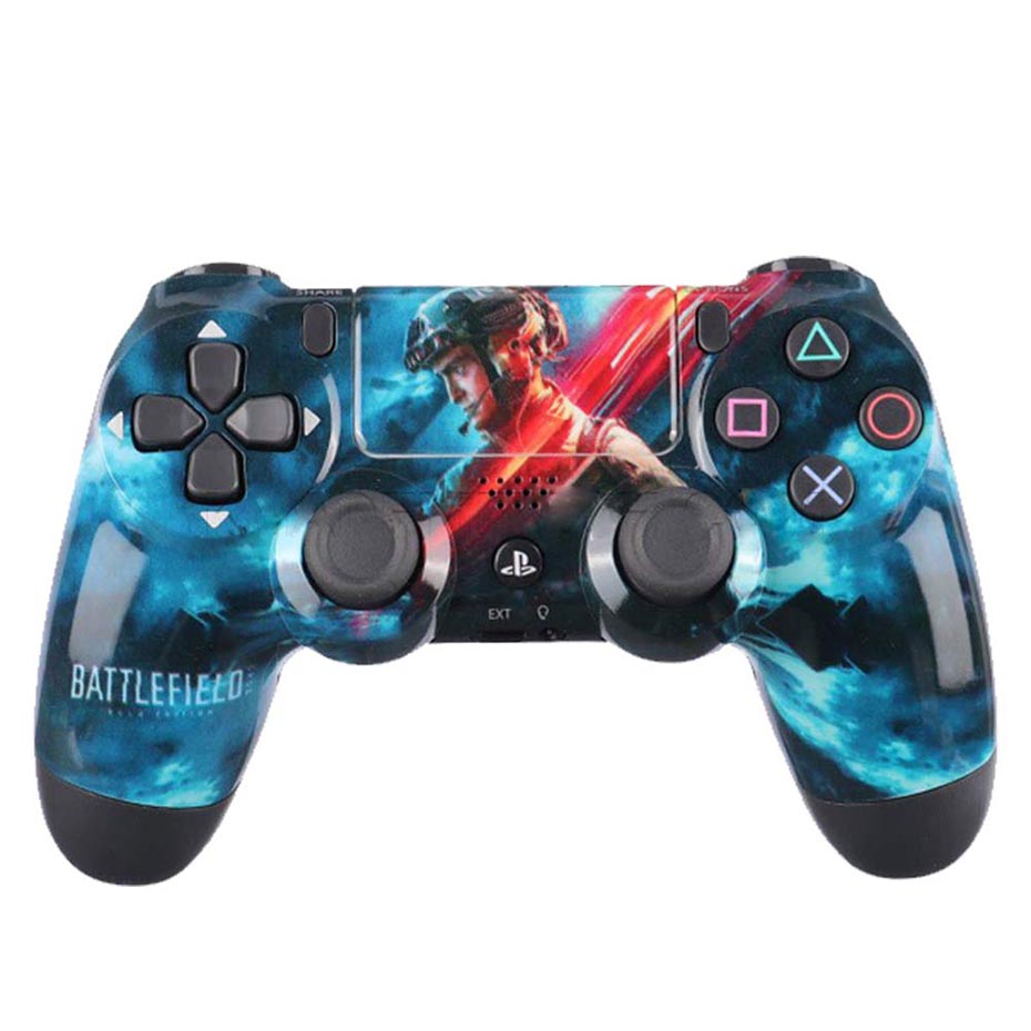 قیمت دسته بازی سونی مدل SONY DUALSHOCK PS4 طرح Battlefield آبی