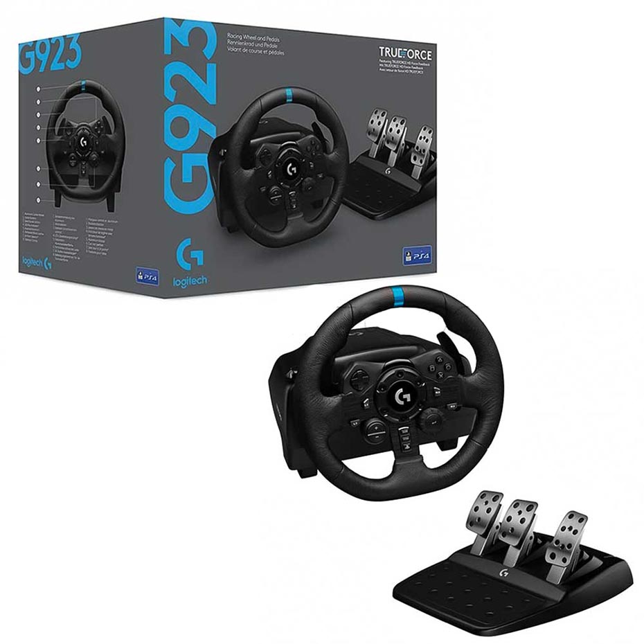 خرید دسته فرمان بازی لاجیتک مدل LOGITECH G923 PS5/PS4 مشکی