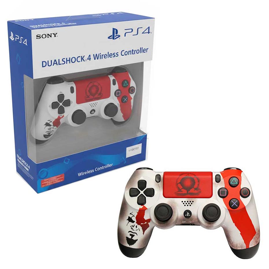 قیمت دسته بازی سونی مدل SONY PS4 DualShock4 High COPY God of War سفید قرمز