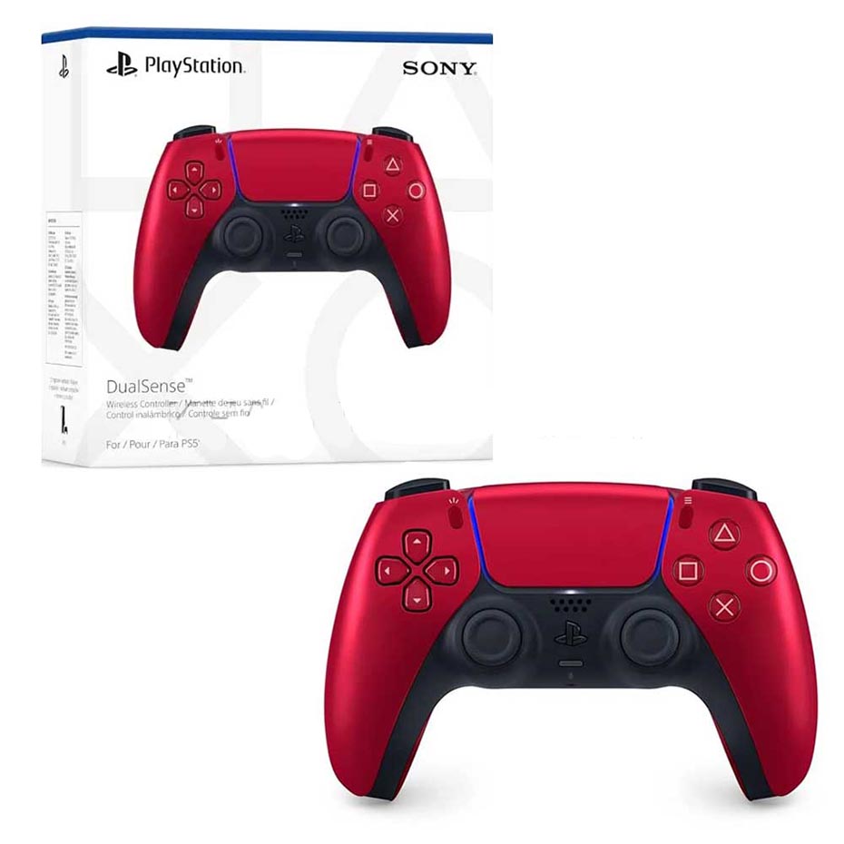 مشخصات دسته بازی پلی استیشن 5 سونی مدل SONY DualSense Playstation قرمز متالیک