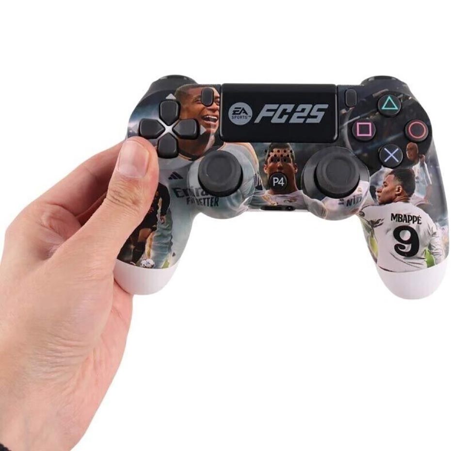 توضیحات دسته بازی سونی مدل SONY DUALSHOCK PS4 طرح MADRID FC25