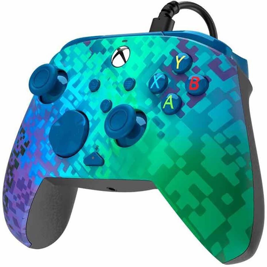 مشخصات دسته بازی ایکس باکس مدل PDP GLITCH GREEN XBOX