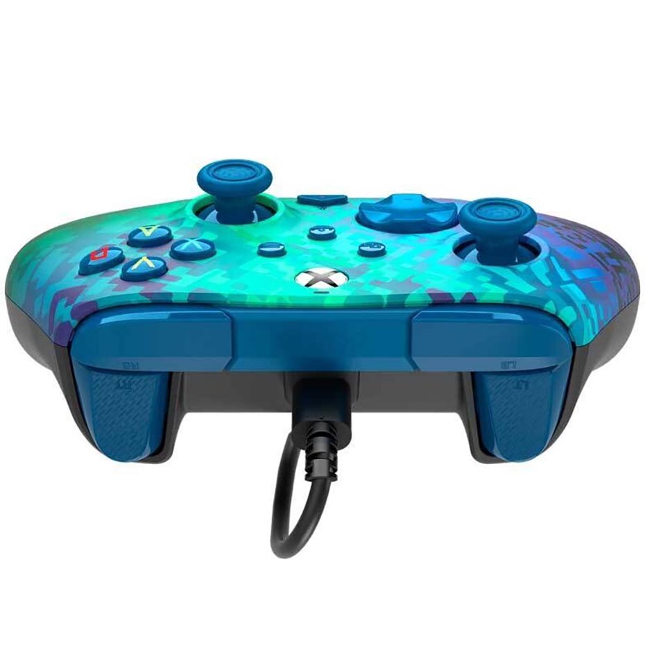 ابعاد دسته بازی ایکس باکس مدل PDP GLITCH GREEN XBOX