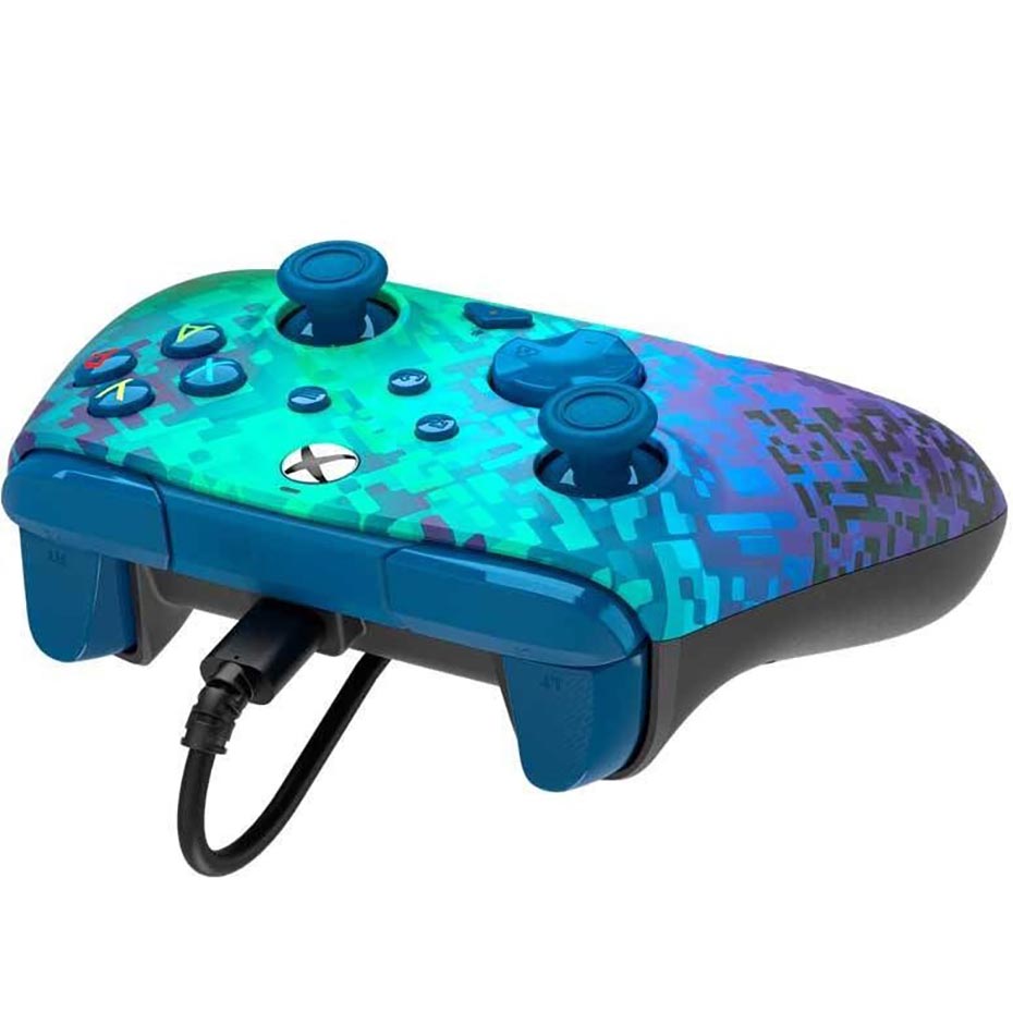 مشخصات فنی دسته بازی ایکس باکس مدل PDP GLITCH GREEN XBOX
