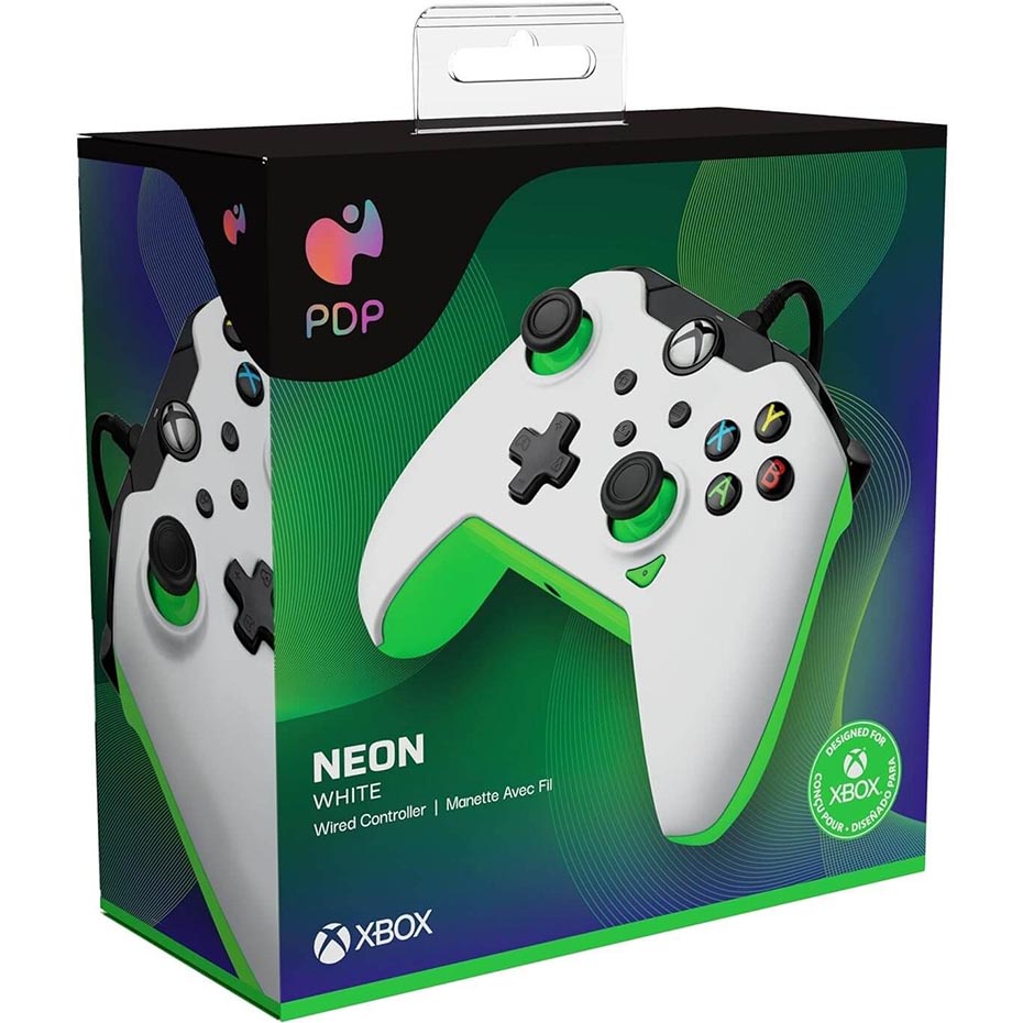 توضیحات دسته بازی PDP XBOX X/S/PC سفید سبز