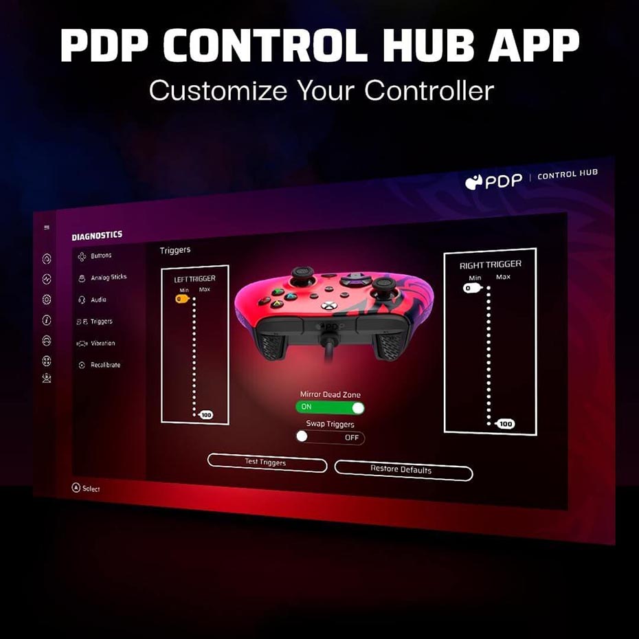 دسته بازی PDP XBOX X/S/PC قرمز