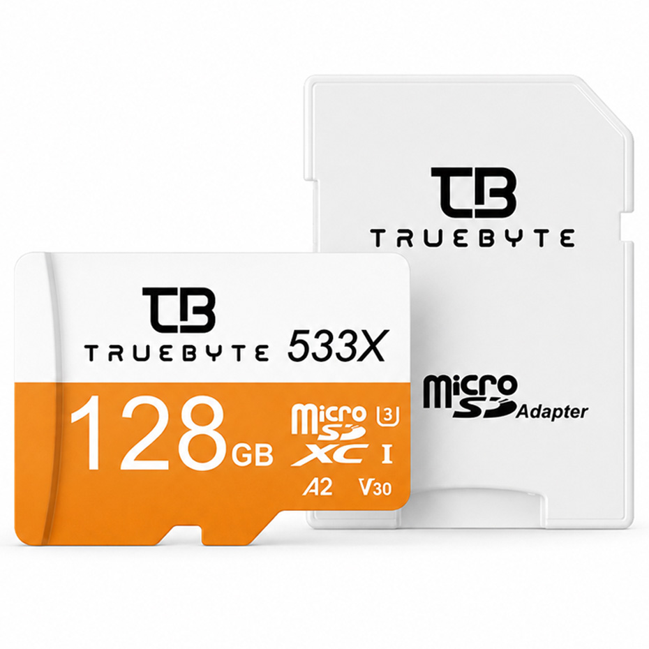 رم میکرو تروبایت مدل TRUEBYTE 533X U3 C10 128GB