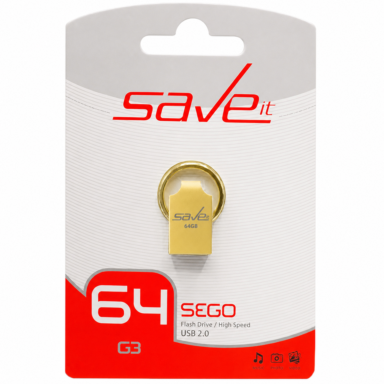 فلش سیویت مدل SAVE IT SEGO 64G گارانتی مادام العمر
