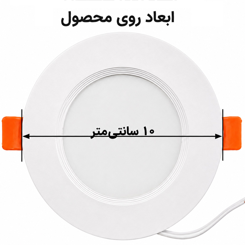 پنل 12 وات بک لایت توکار برند حسیس