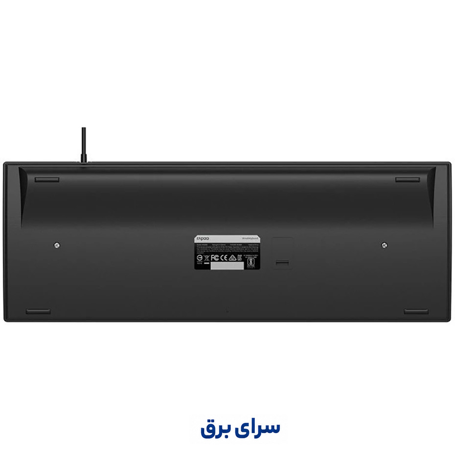 ابعاد کیبورد سیم دار رپو مدل RAPOO NK2800 مشکی