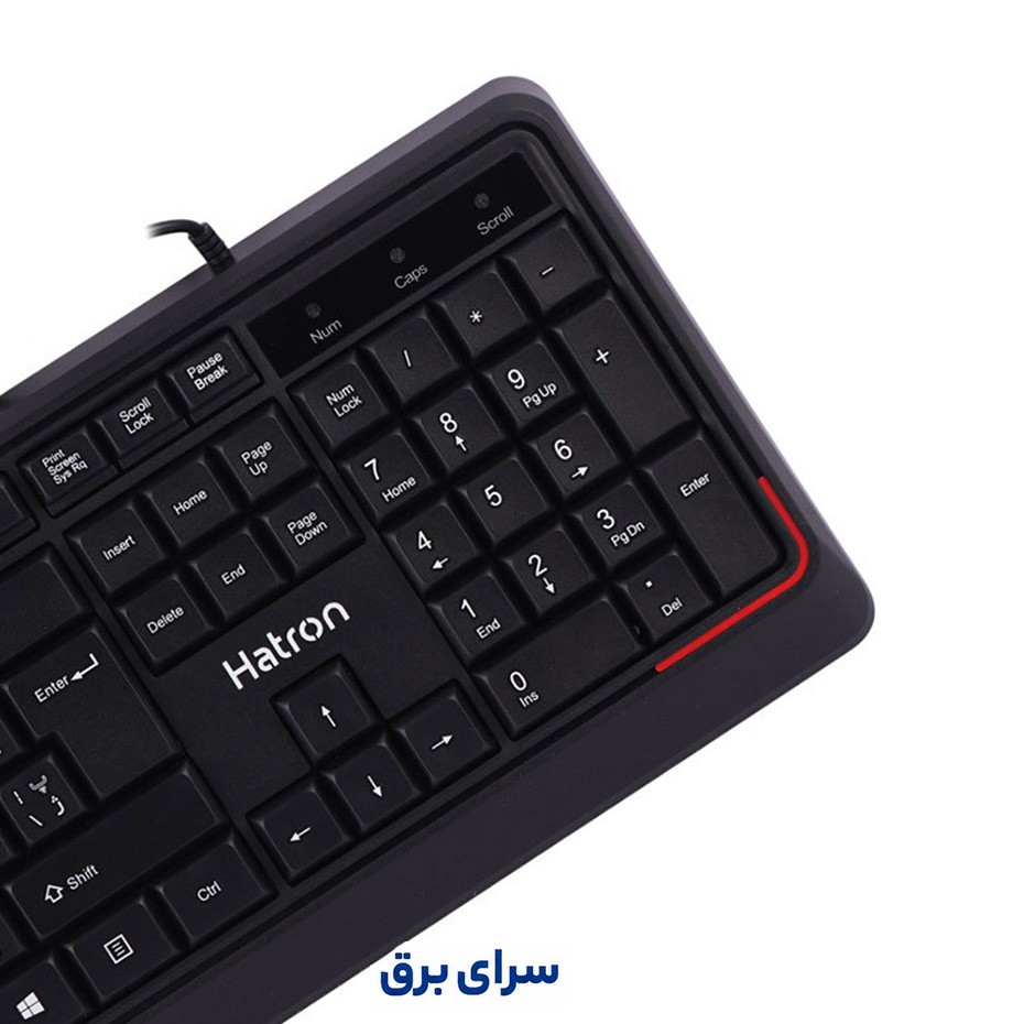 مشخصات کیبورد سیم دار هترون مدل Hatron HK180