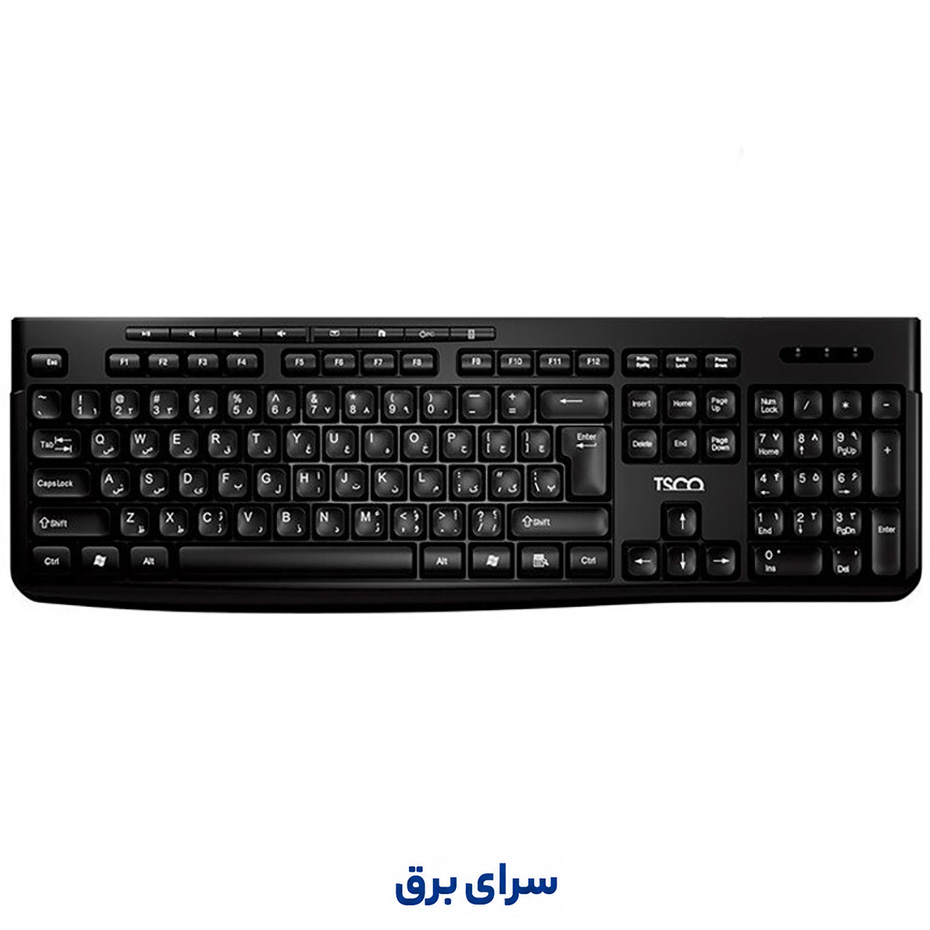 خرید کیبورد بی سیم تسکو مدل TSCO TK 7007 W مشکی