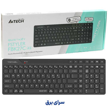 خرید کیبورد بی سیم ایفورتک مدل A4TECH FBK 27 C مشکی