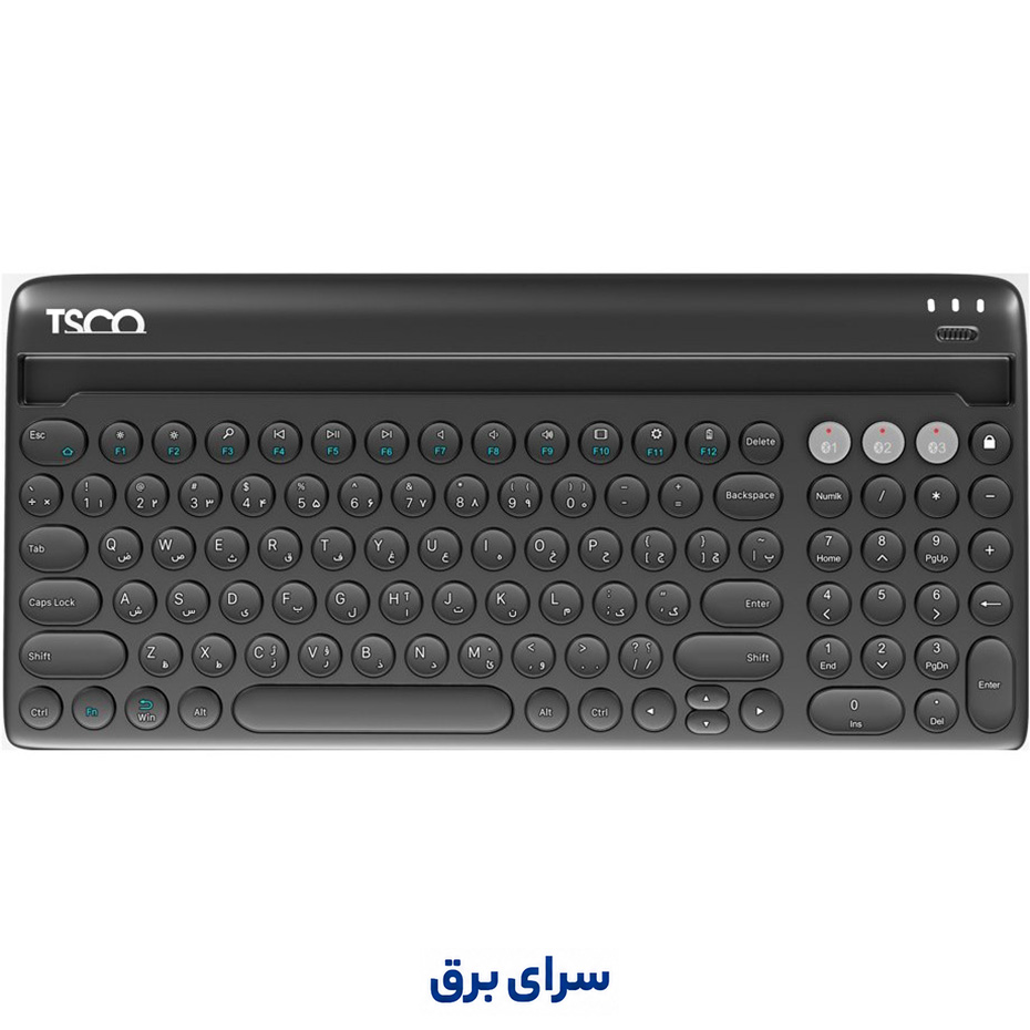 خرید کیبورد بی سیم تسکو مدل TSCO TK 7322 BT مشکی