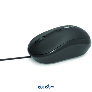 خرید ماوس سیم دار هترون مدل Hatron HM435SL مشکی