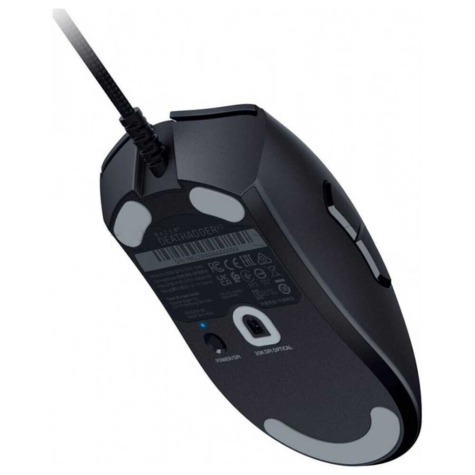 ابعاد ماوس سیم دار ریزر مدل RAZER DEATHADDER V3 مشکی