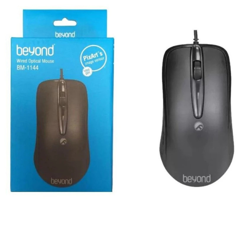 خرید ماوس سیم دار بیاند مدل BEYOND BM-1144 مشکی