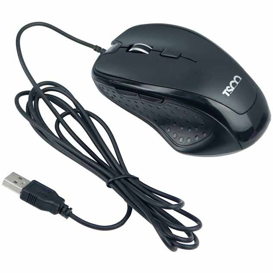 ابعاد ماوس سیم دار تسکو مدل TSCO TM 304