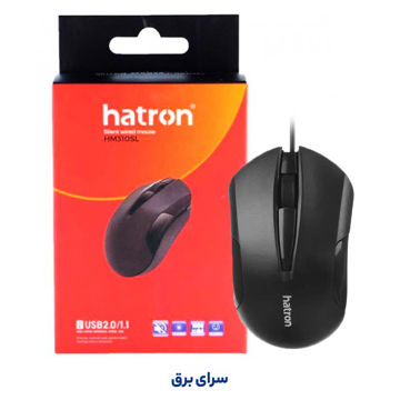 خرید ماوس سیم دار هترون مدل Hatron HM310SL مشکی