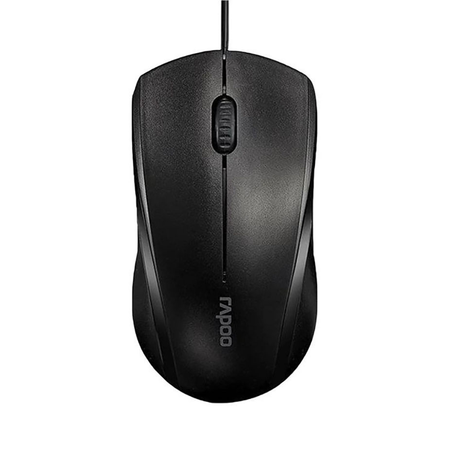 قیمت ماوس سیم دار رپو مدل RAPOO N1200 مشکی