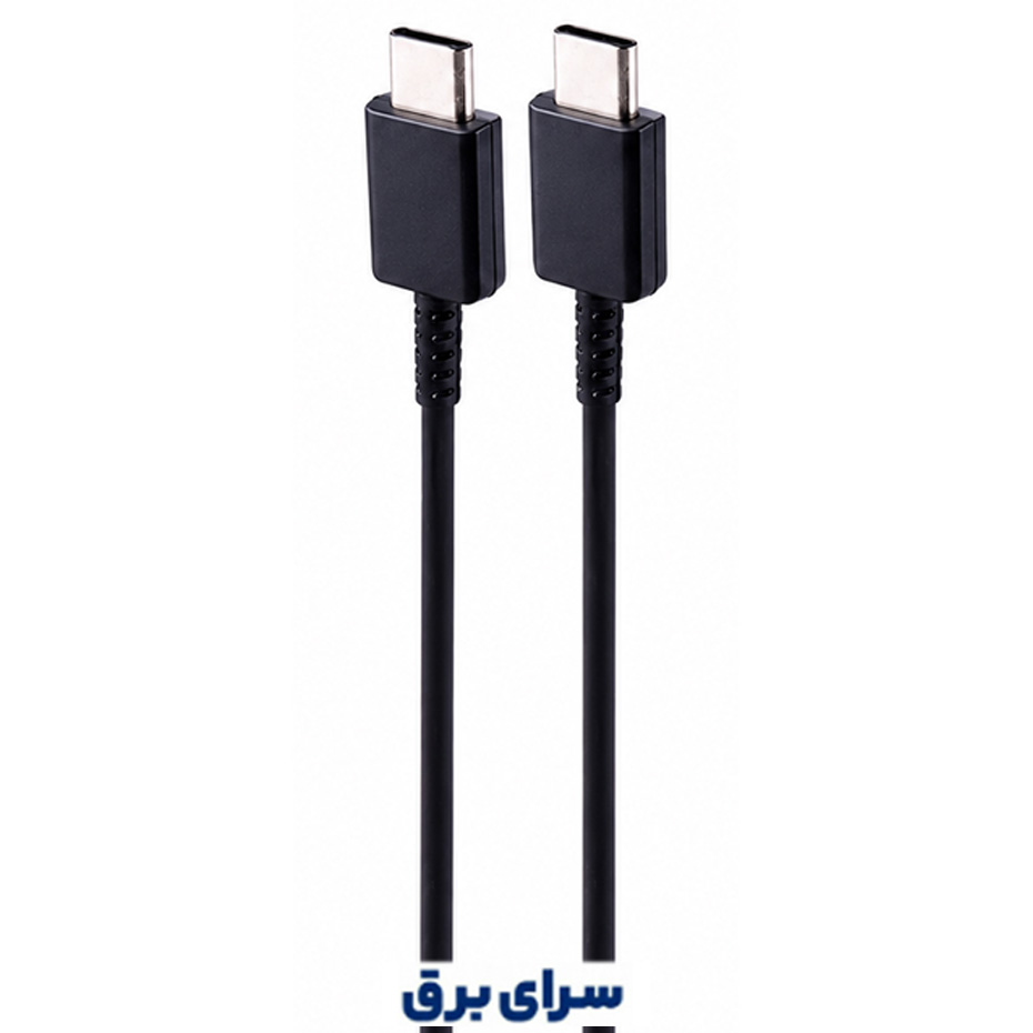 خرید کابل شارژ دو سر تایپ سی سامسونگ مس اورجینال مدل SAMSUNG EP-DA705 25W مشکی طول 1 متر